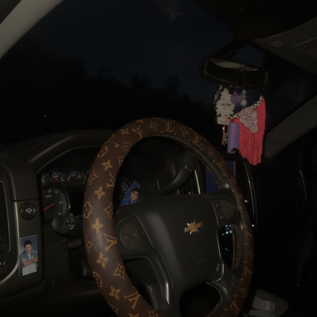 Lv steering wheel cover